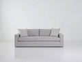 Divano a due posti - Tessuto - 186 x 89 x 82 cm - Grigio chiaro - Stile minimalista contemporaneo