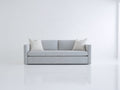 Divano a due posti - Tessuto - 184 x 88 x 82 cm - Grigio chiaro - Stile minimalista contemporaneo